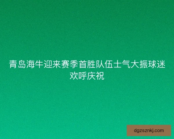 青岛海牛迎来赛季首胜队伍士气大振球迷欢呼庆祝